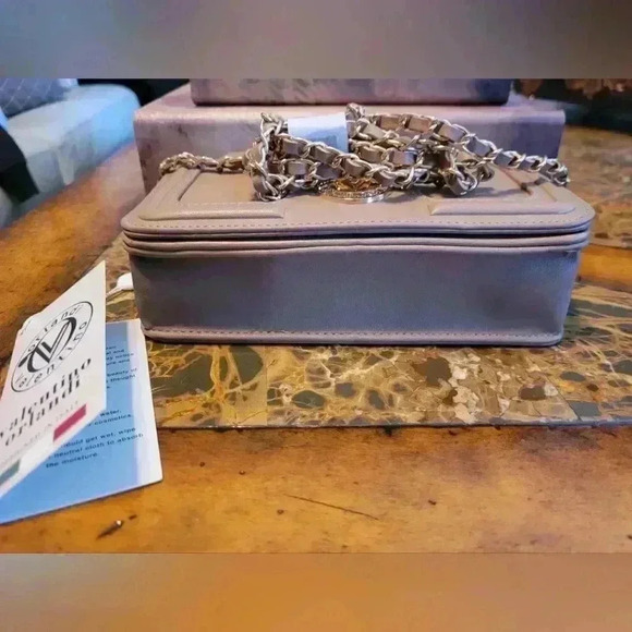 Valentino Orlandi crossbody bag in taupe NWT - Picture 5 of 10